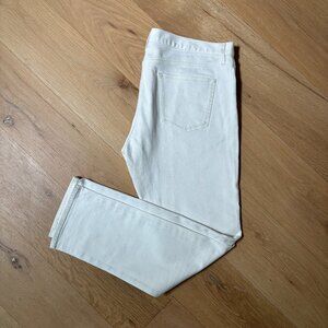 Uniqlo Slim Fit White Denim Jeans